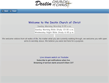 Tablet Screenshot of destincofc.org